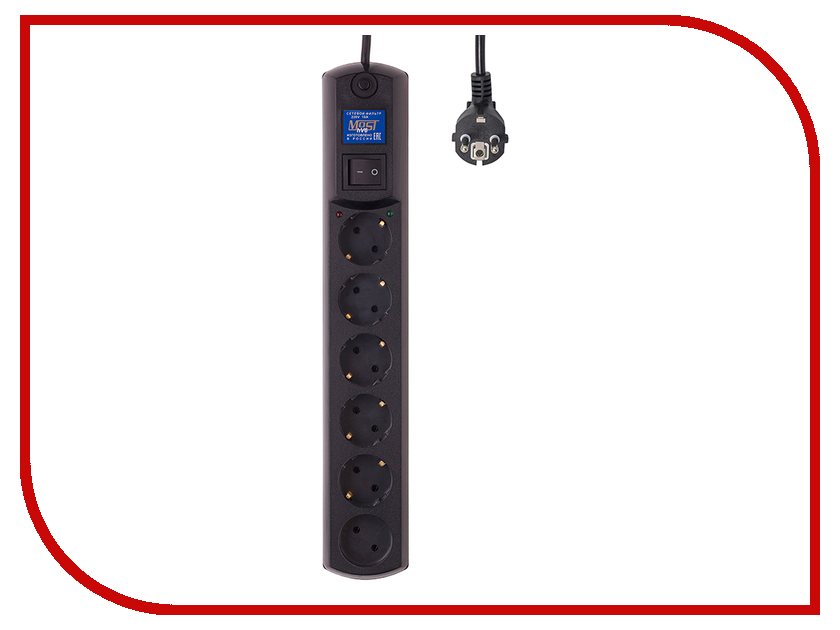 

Сетевой фильтр Most HV6 6 Sockets 2m Black
