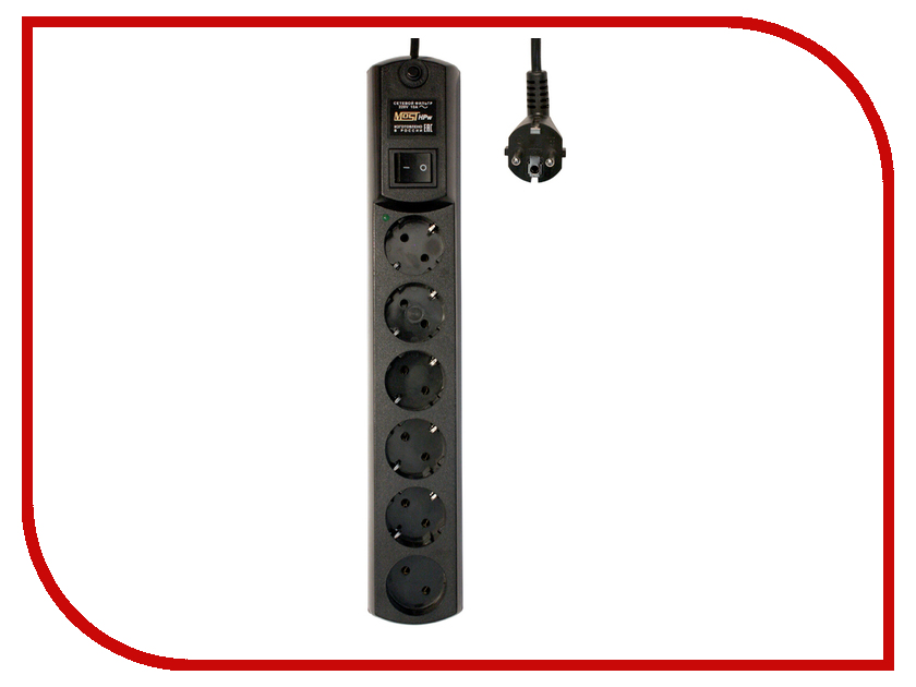 

Сетевой фильтр Most HPw 6 Sockets 5m Black