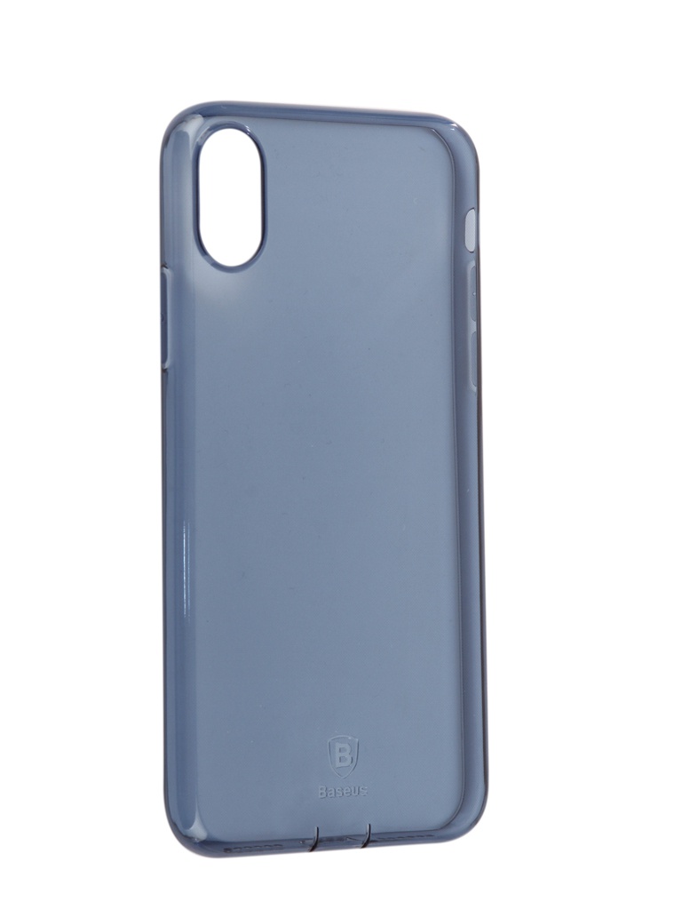 

Аксессуар Чехол Baseus для APPLE iPhone X Simple With Pluggy TPU Transparent Blue ARAPIPHX-A03, для APPLE iPhone X
