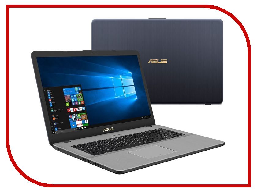 

Ноутбук ASUS VivoBook Pro 17 N705UD-GC014T 90NB0GA1-M01030 (Intel Core i5-7200U 2.5 GHz/8192Mb/1000Gb/No ODD/nVidia GeForce GTX 1050 2048Mb/Wi-Fi/Bluetooth/Cam/17.3/1920x1080/Windows 10 64-bit)