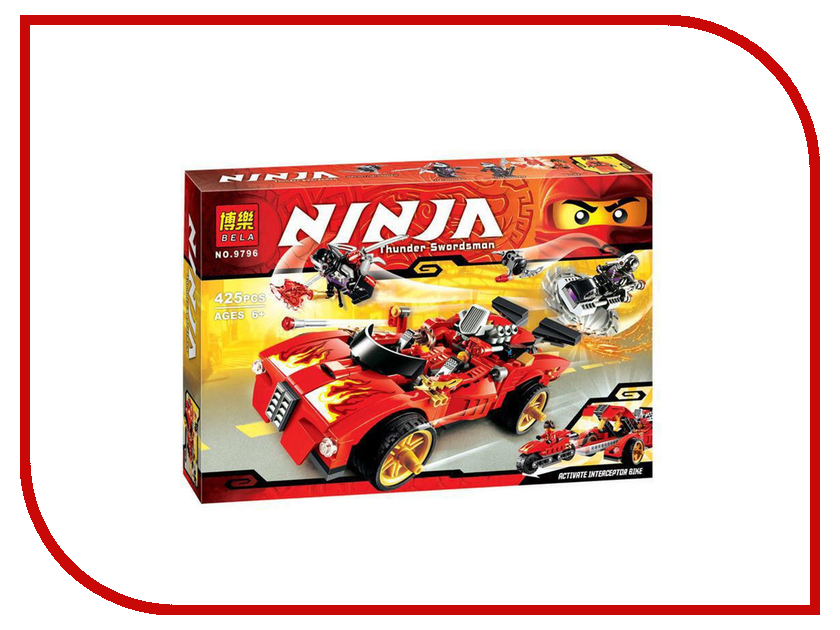 

Конструктор Bela Ninja Ниндзя перехватчик Х-1 425 дет. 9796