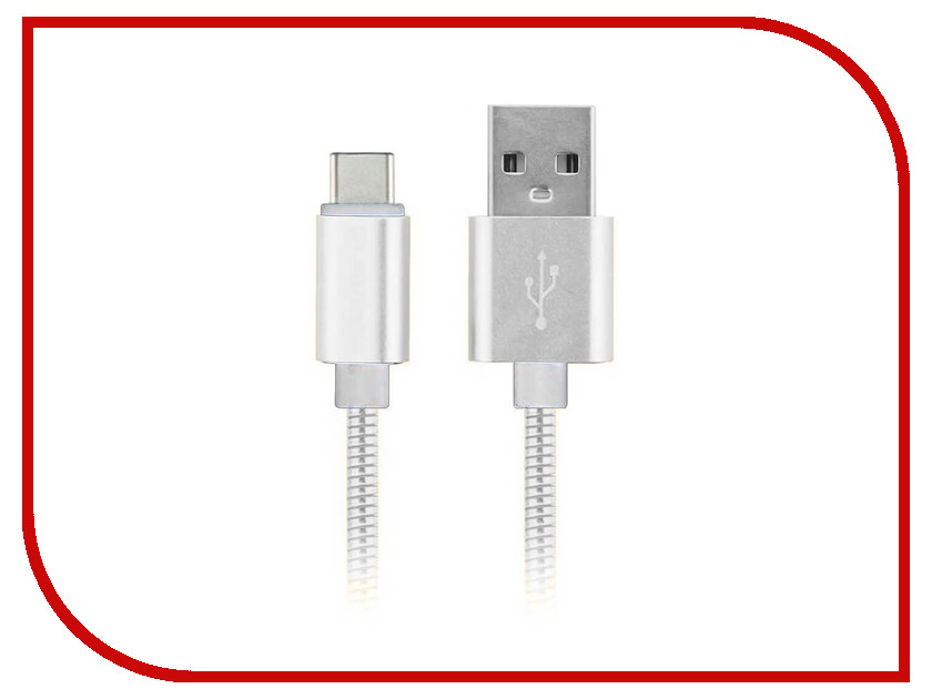 

Аксессуар Moisture USB - USB Type-C 2.1A Silver