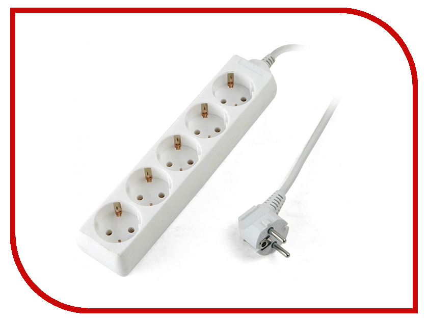 

Удлинитель SUPRA 5 Sockets 5m White S-5-E-5M
