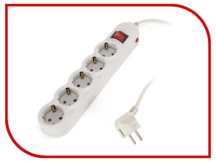 

Удлинитель SUPRA 5 Sockets 3m Light Gray SF-5-ESC-3M