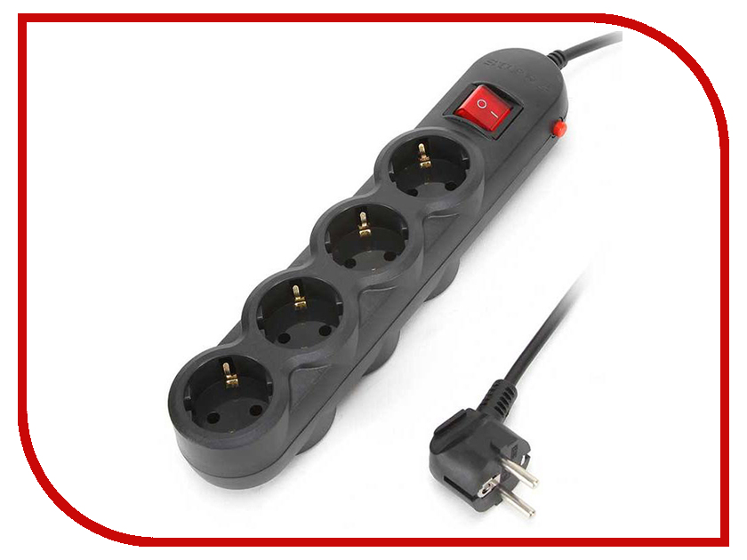 

Удлинитель SUPRA 7 Sockets 3m Black SF-7-ES-3M