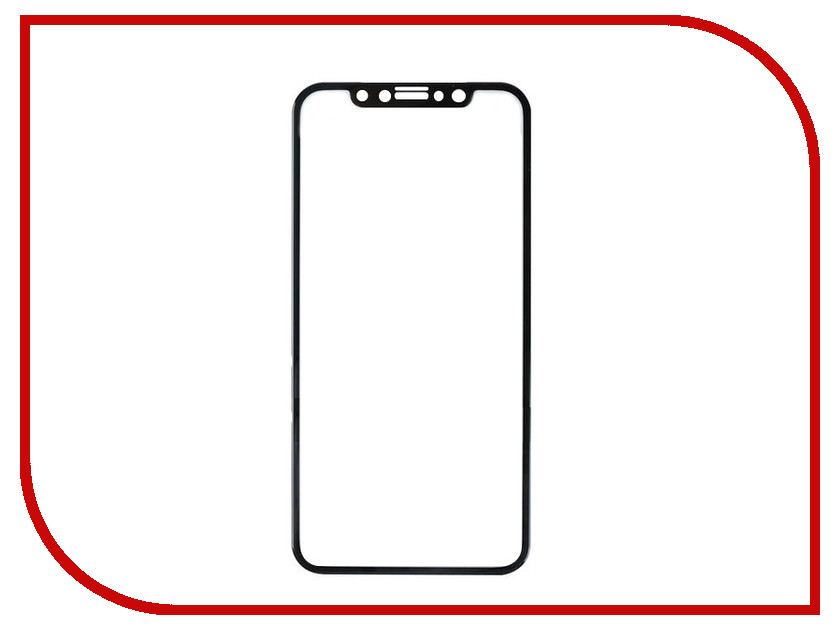 

Аксессуар Защитное стекло LuxCase 3D для APPLE iPhone X Black frame 77309