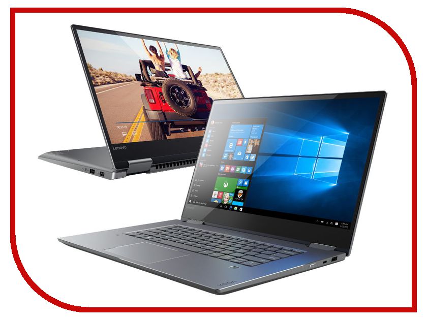 фото Ноутбук Lenovo Yoga 720-15IKB 80X7006DRK (Intel Core i7-7700HQ 2.8 GHz/16384Mb/512Gb SSD/No ODD/nVidia GeForce GTX 1050 4096Mb/Wi-Fi/Bluetooth/Cam/15.6/1920x1080/Touchscreen/Windows 10 64-bit)