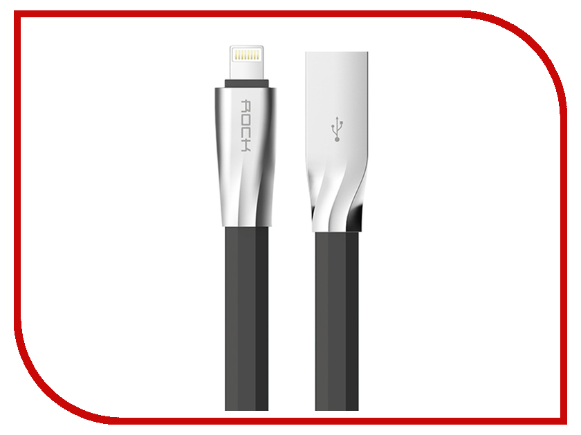 

Аксессуар Rock Salmon USB-Lightning 1m RCB0553 Black