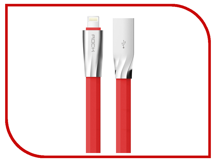 

Аксессуар Rock Salmon USB-Lightning 1m RCB0553 Red