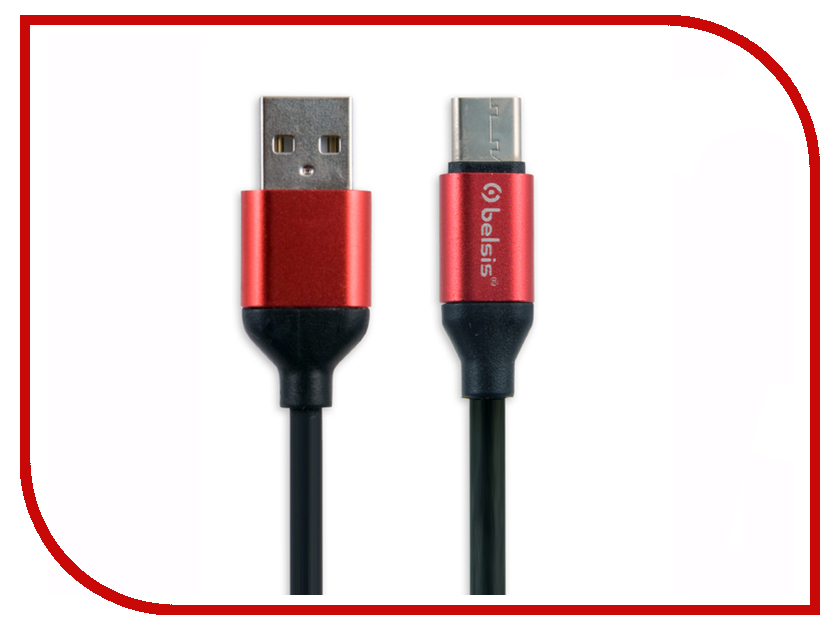 

Аксессуар Belsis USB 2.0 A - USB Type-C 1m Black BS3008B