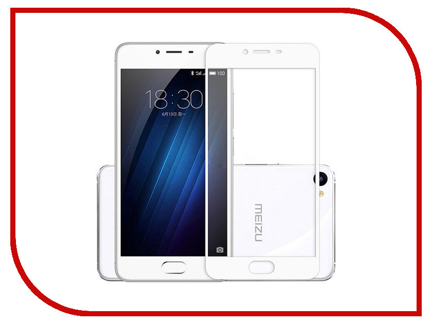 

Аксессуар Защитное стекло Meizu 5 Innovation 2D Colorful White