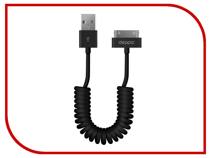 

Аксессуар Deppa USB - 30-pin 1.5m Black DEP-72119