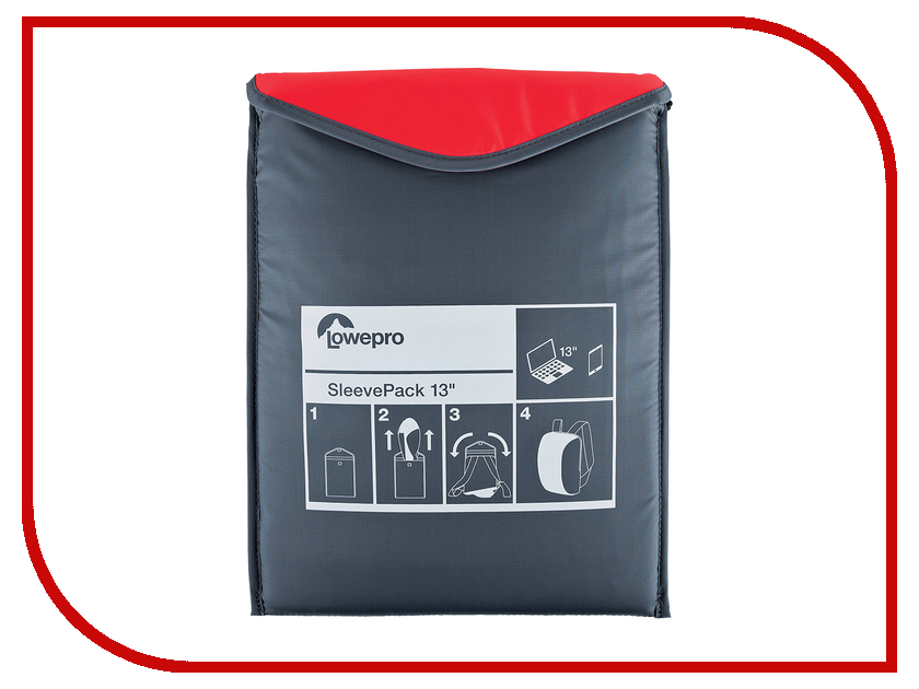 

Аксессуар Сумка-рюкзак LowePro SleevePack 13 Red-Grey