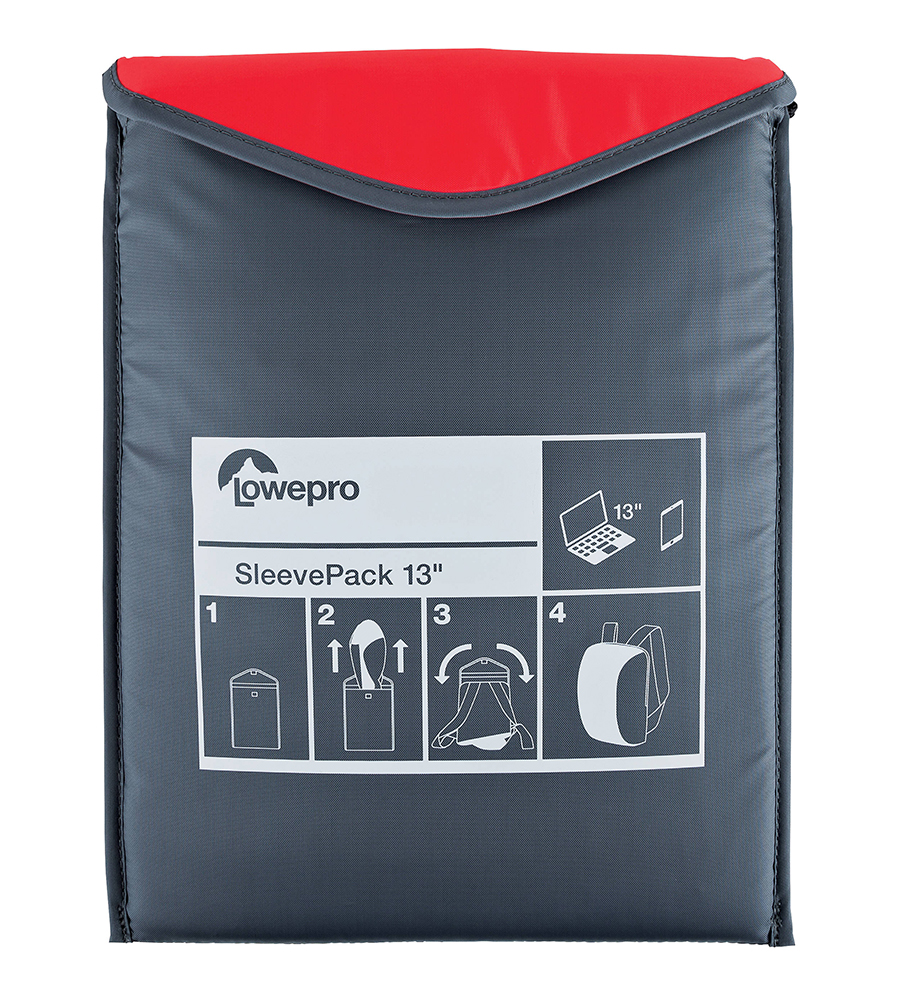 Сумка-рюкзак LowePro SleevePack 13.0 Red-Grey