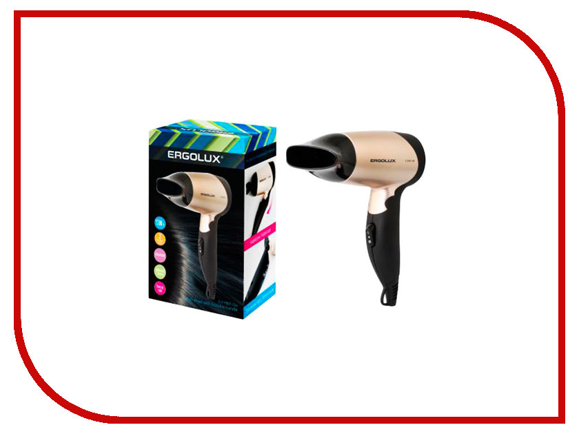 

Фен Ergolux ELX-HD01 Black-Gold