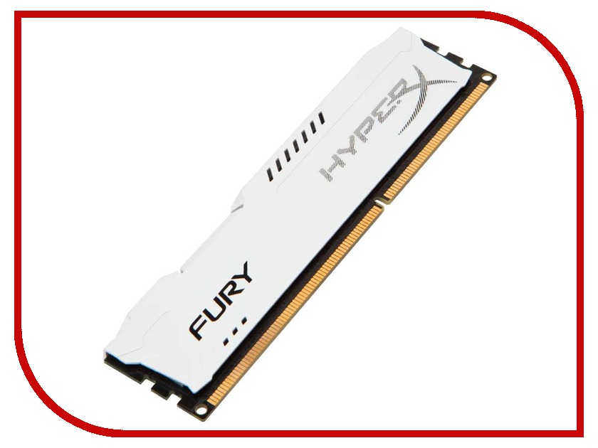 

Модуль памяти Kingston HyperX Fury White Series DDR4 DIMM 2666MHz PC4-21300 CL16 - 16Gb HX426C16FW/16, HX426C16FW/16