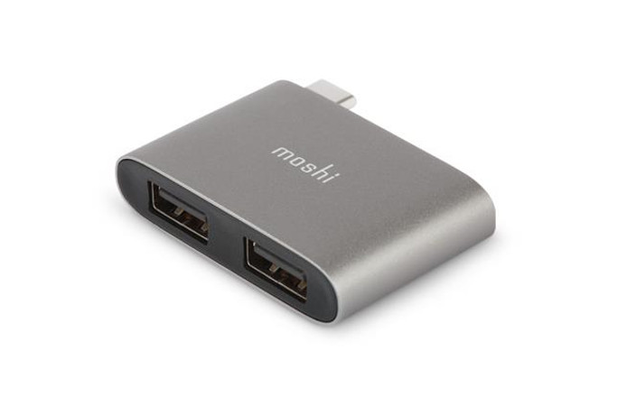 

Хаб USB Moshi USB Type-C - Dual USB-A Grey 99MO084214, 99MO084214