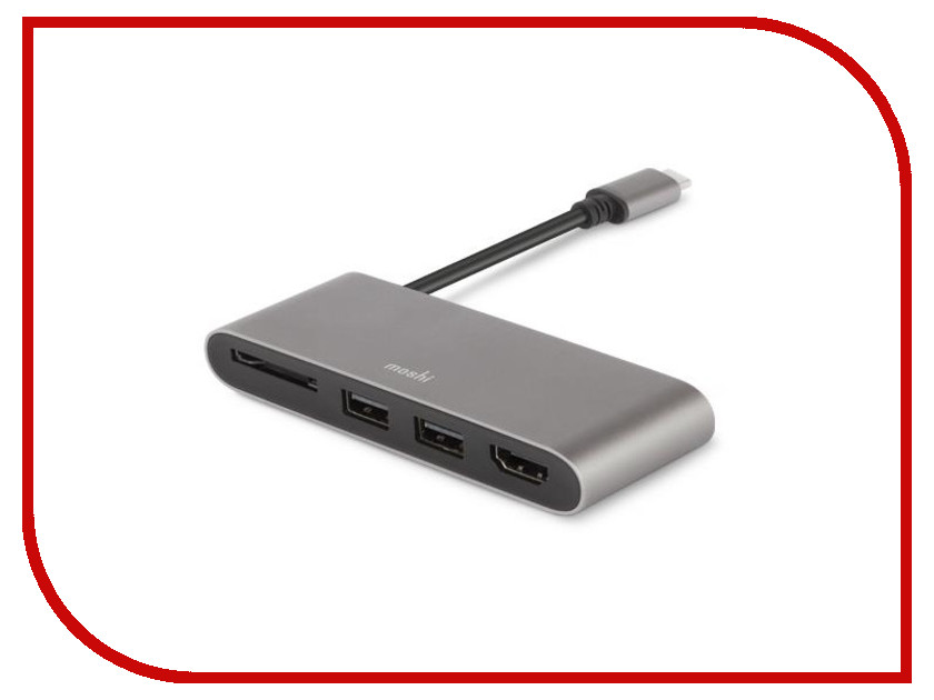 фото Модуль расширения Moshi USB Type-C Multimedia Adapter Grey 99MO084213