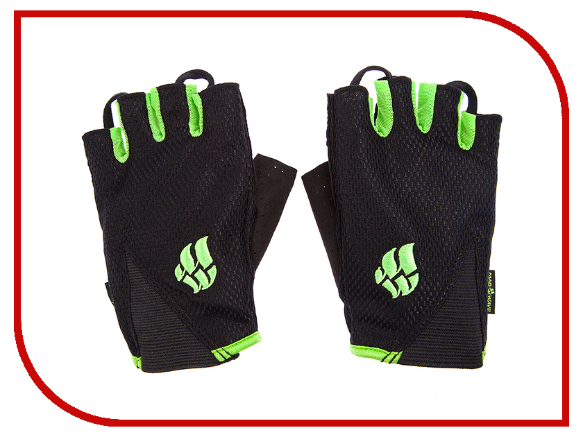 фото Перчатки для фитнеса Mad Wave Mens Training Gloves L Black-Green M1397 11 6 10W