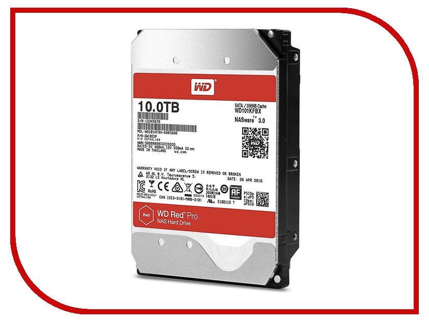 фото Жесткий диск 10Tb - Western Digital Red Pro WD101KFBX