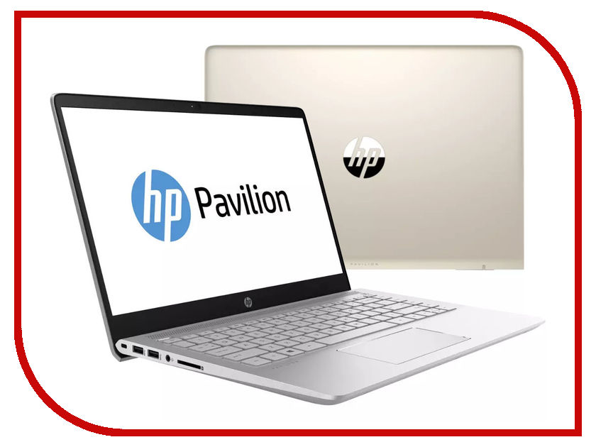 фото Ноутбук HP Pavilion 14-bk011ur Silk Gold 1ZD03EA (Intel Core i7-7500U 2.7 GHz/8192Mb/1000Gb + 256Gb SSD/No ODD/nVidia GeForce 940MX 4096Mb/Wi-Fi/Cam/14.0/1920x1080/Windows 10 64-bit)