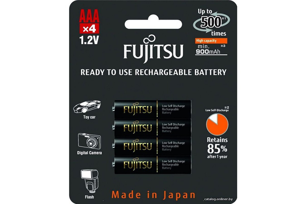 фото Аккумулятор AAA - Fujitsu HR-4UTHCEU (4B) 900mAh (4 штуки) FDKB00008 Fujitsu-siemens