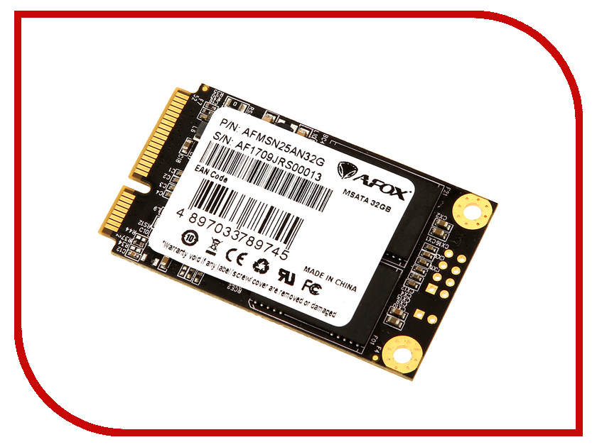 фото Жесткий диск 32Gb - AFOX mSATA AFMSN25AN32G