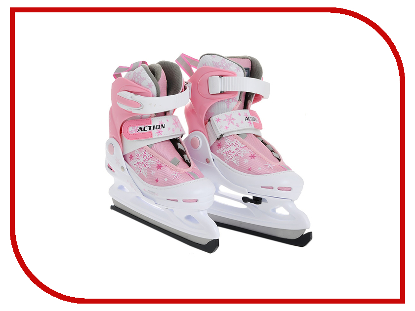 фото Коньки Action PW-211F-1 38-41 Pink-White