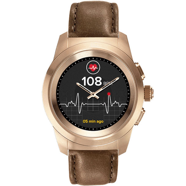 

Умные часы MyKronoz ZeTime Premium Regular Rose Gold-Brown, ZeTime Premium Regular