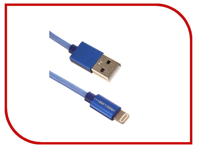 

Аксессуар Red Line USB - Lightning 8 pin MFI Fishnet Blue