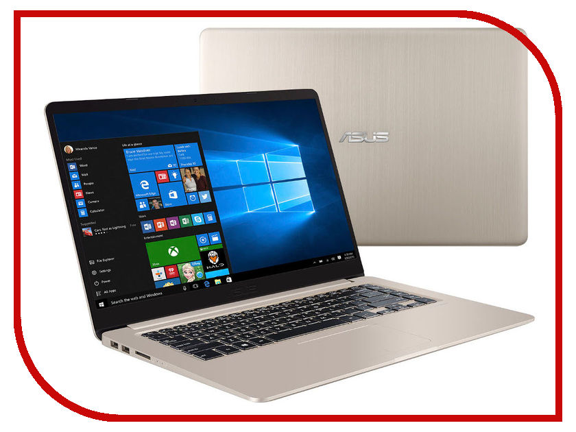 фото Ноутбук ASUS VivoBook S15 XMAS S510UN-BQ020T 90NB0GS1-M00410 (Intel Core i7-7500U 2.7 GHz/8192Mb/1000Gb+128Gb SSD/No ODD/nVidia GeForce MX150 2048Mb/Wi-Fi/Bluetooth/Cam/15.6/1920x1080/Windows 10 64-bit)