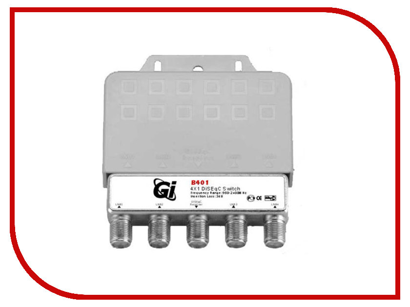 

Переключатель Galaxy Innovations Gi DiSEqC Switch 4 in 1 B-401
