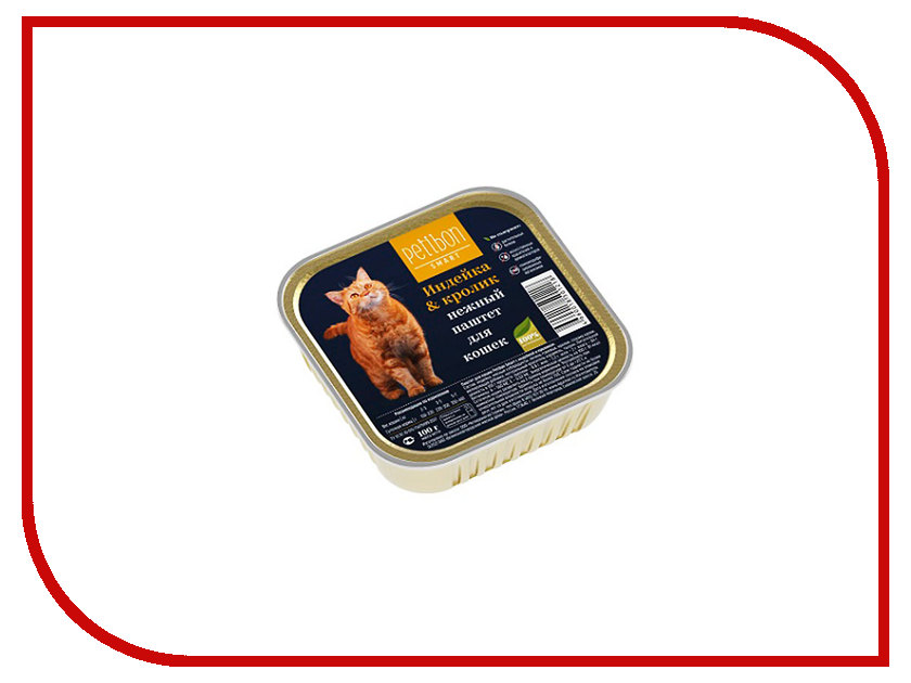 

Корм Petibon Smart Паштет Индейка Кролик 100g для кошек