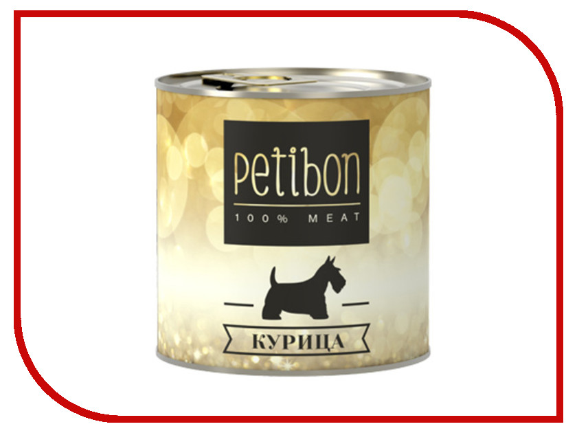 

Корм Petibon 100% Meat Курица в желе 240g для собак