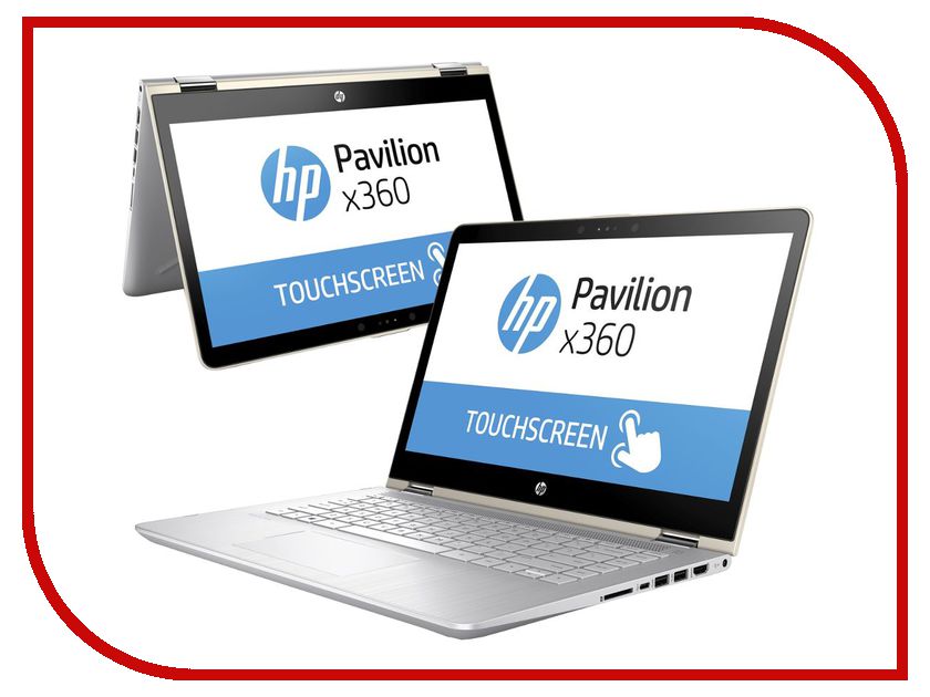 фото Ноутбук HP Pavilion x360 14-ba106ur 2PQ13EA (Intel Core i7-8550U 1.8 GHz/8192Mb/1000Gb + 128Gb SSD/No ODD/nVidia GeForce 940MX 4096Mb/Wi-Fi/Bluetooth/Cam/14.0/1920x1080/Touchscreen/Windows 10 64-bit)