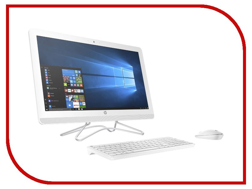 фото Моноблок HP AIO 24-e044ur White 2BW38EA (Intel Core i3-7100U 2.4 GHz/4096Mb/1000Gb/DVD-RW/nVidia GeForce 920MX 2048Mb/Wi-Fi/Bluetooth/Cam/23.8/1920x1080/Windows 10 64-bit)