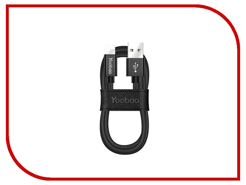 

Аксессуар Yoobao Fabric USB - Lightning YB-428 Black