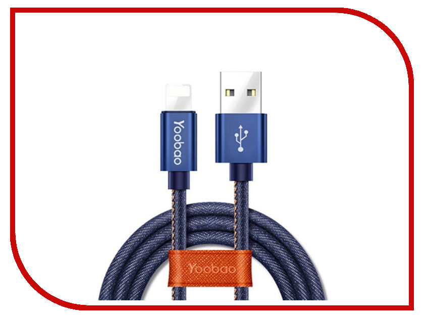 

Аксессуар Yoobao Jean USB - Lightning YB-427 Blue