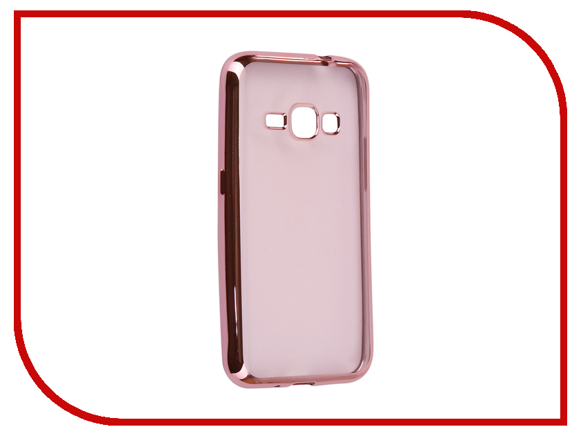 фото Аксессуар Чехол Samsung Galaxy J1 2016 J120F Svekla Flash Silicone Pink Frame SVF-SGJ120F-PINK