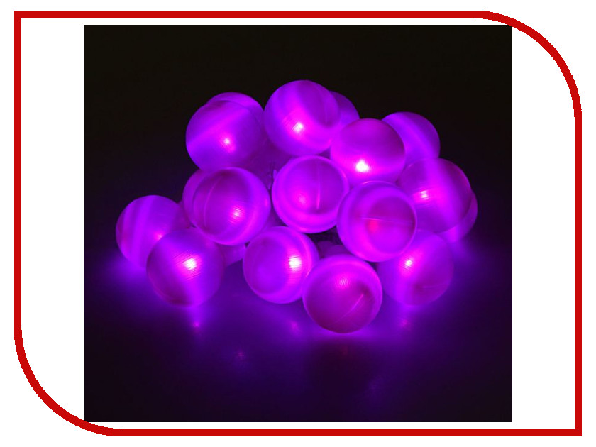 фото Гирлянда Luazon Метраж Большие шарики 6m LED-20-220V Purple 186619