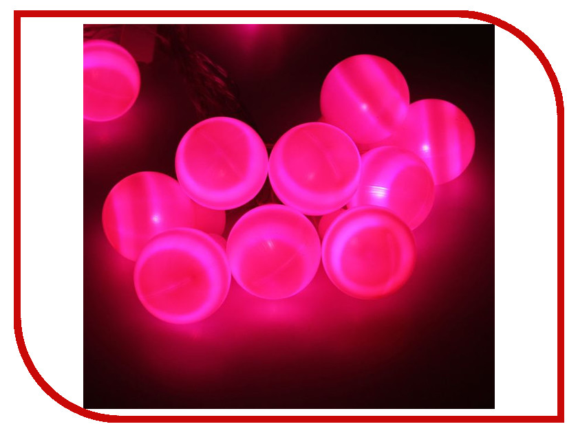 фото Гирлянда Luazon Метраж Большие шарики 6m LED-20-220V Pink 186618