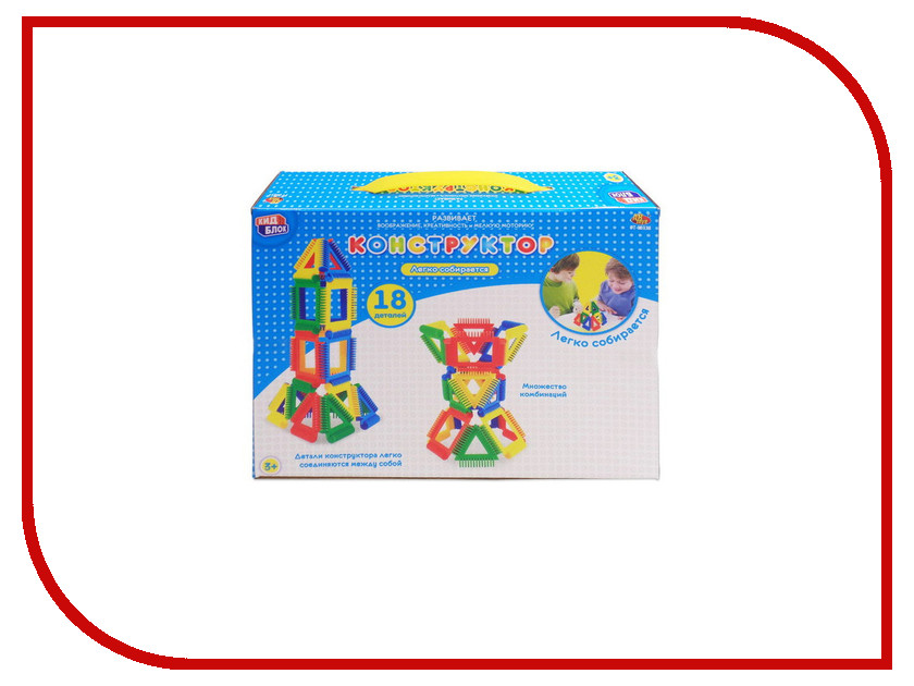

Конструктор ABtoys KidBlock Со щетинками 18 дет. PT-00833, PT-00833