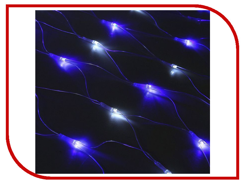 фото Гирлянда Luazon Сетка 1.2x1.1m LED-144/70-220V Blue-White 1080495