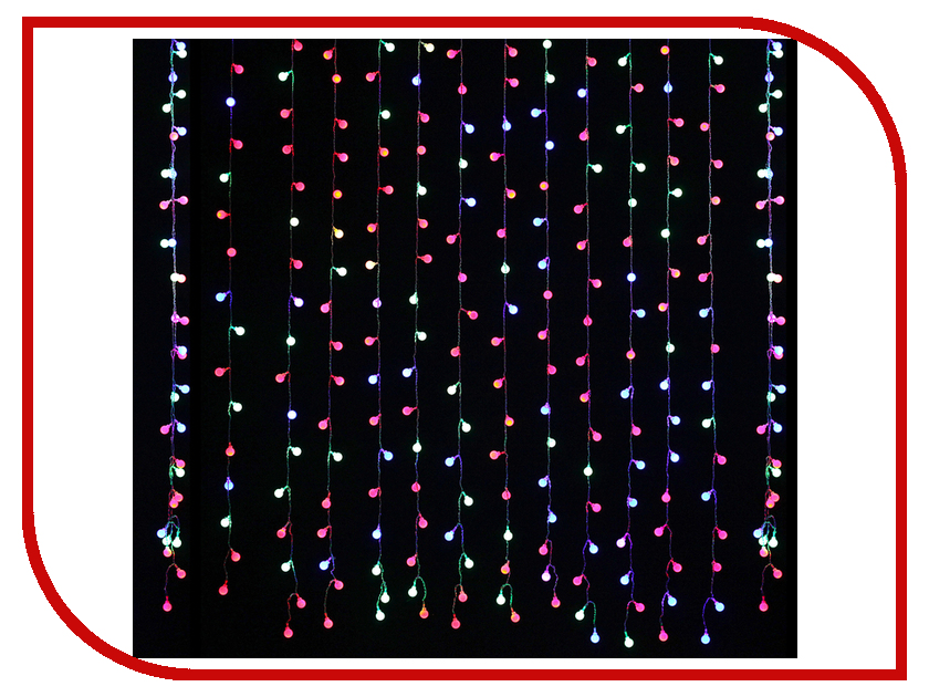 фото Гирлянда Luazon Занавес Шарики 2x1.5m LED-360-220V Multicolor RG/RB 2361723