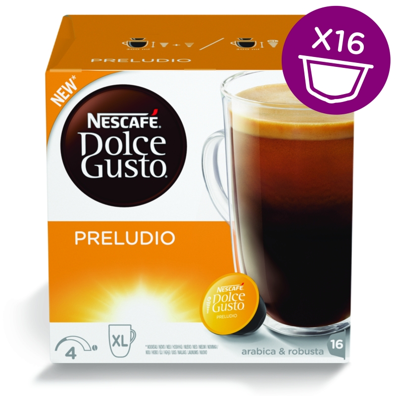 

Капсулы Nescafe Dolce Gusto Preludio 16шт 12314472, Preludio