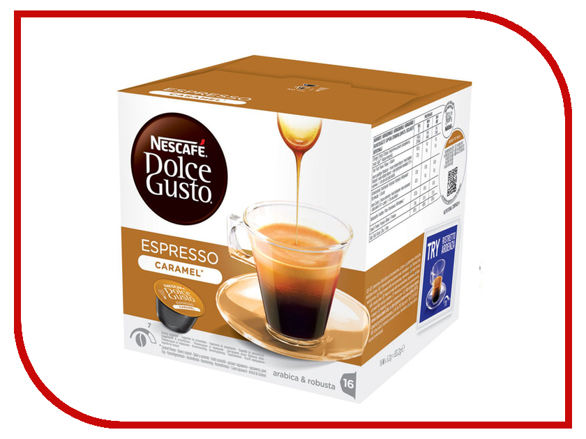 

Капсулы Nescafe Dolce Gusto Espresso Caramel 16шт 12128780