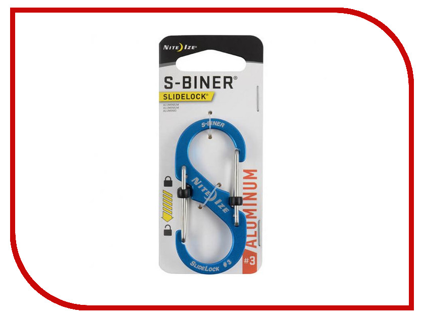 

Nite Ize S-Biner SlideLock LSBA3-03-R6 Blue
