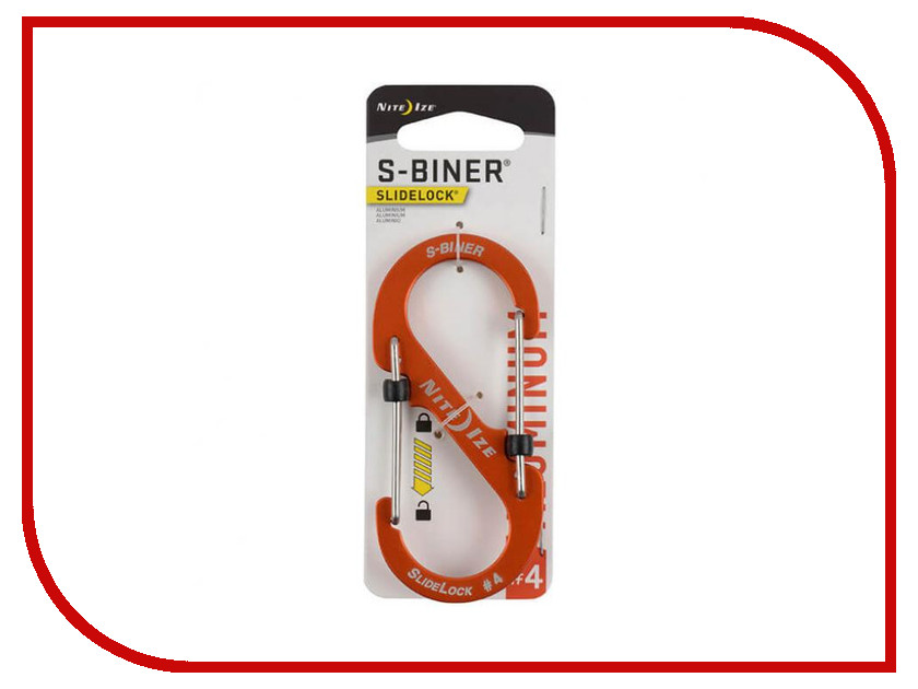 

Nite Ize S-Biner SlideLock LSBA4-19-R6 Orange