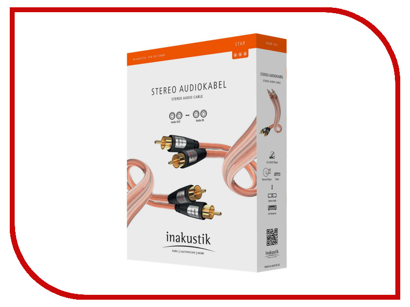 

Аксессуар Inakustik Star RCA 3m 0030413