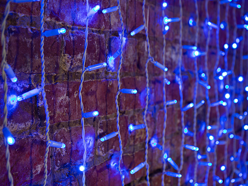 фото Гирлянда neon-night светодиодный дождь 2x1.5m 360 led blue 235-113